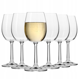 Krosno Poháre na čisté biele víno transparentné 250ml 6 ks.